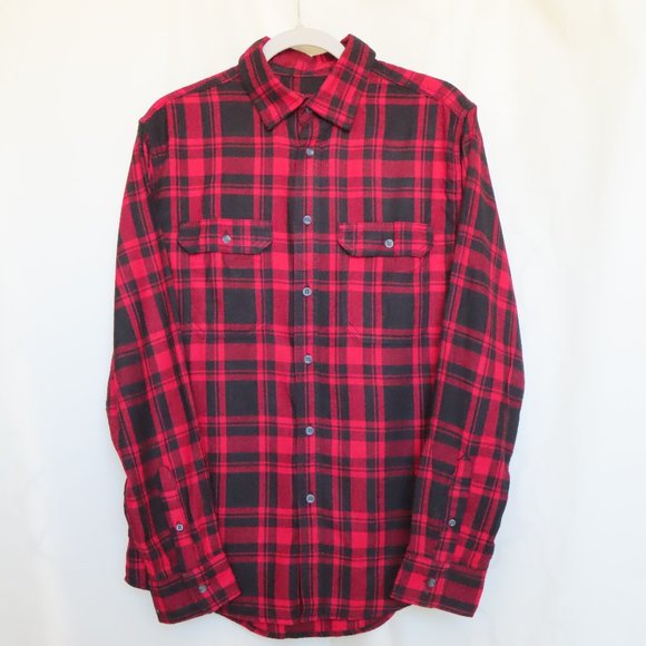 George Red and Black Soft Flannel Men's Shirt - Picture 1 of 9